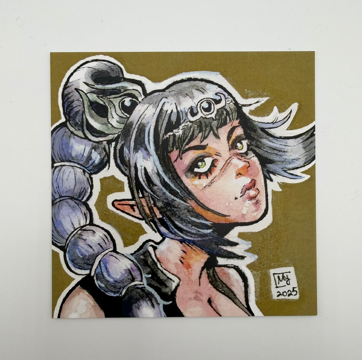 Shadowheart elf cleric mini print, 4x4