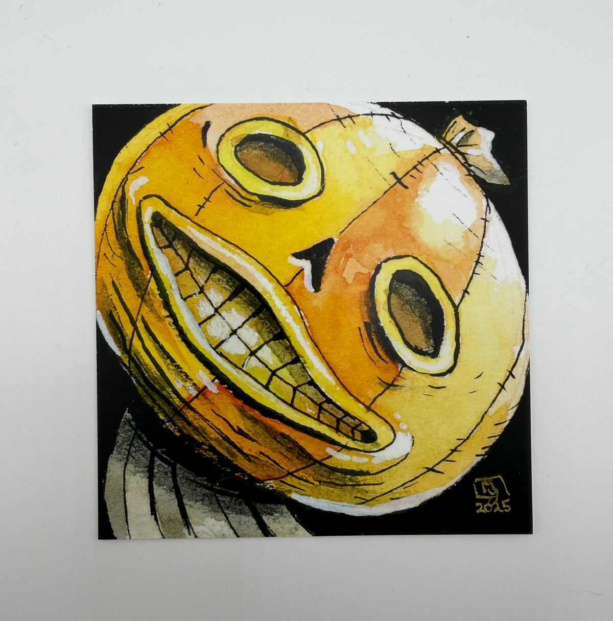 Pumpkin lord mini print, 4x4