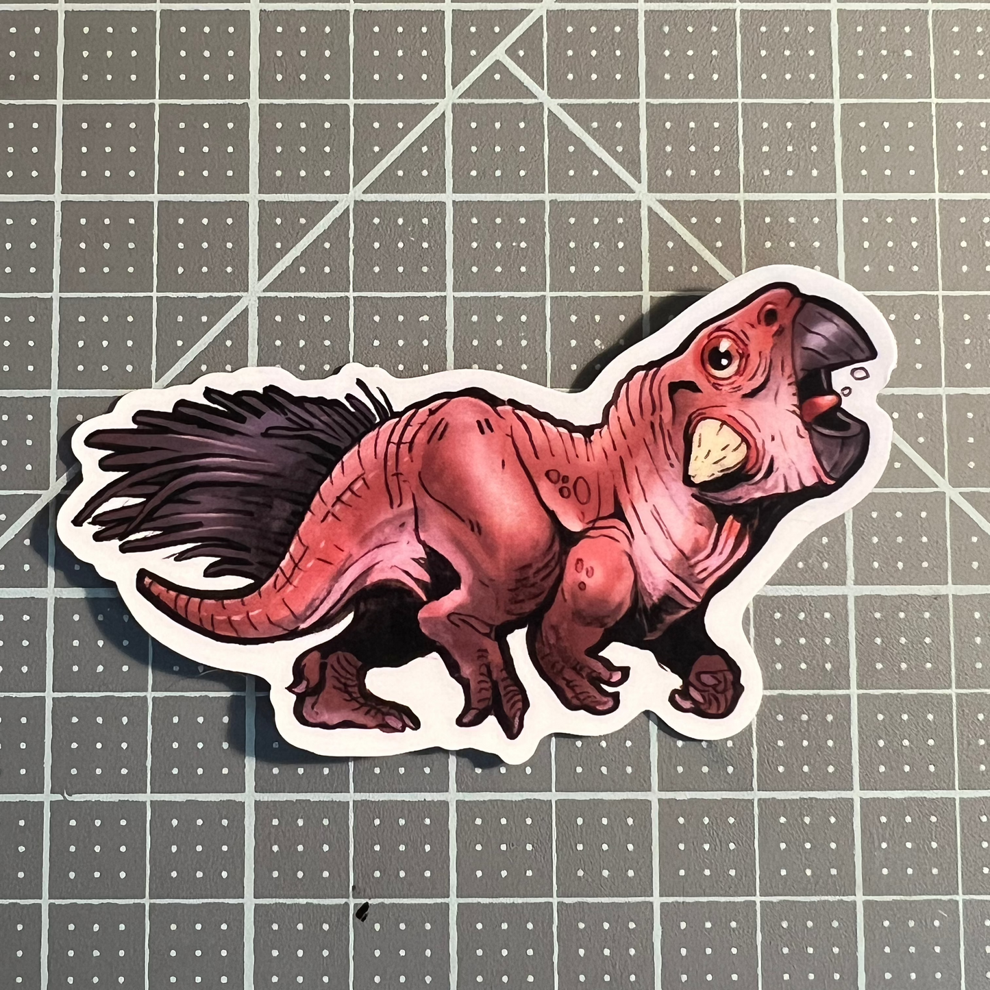 Dinosaur sticker, Psittacosaurus