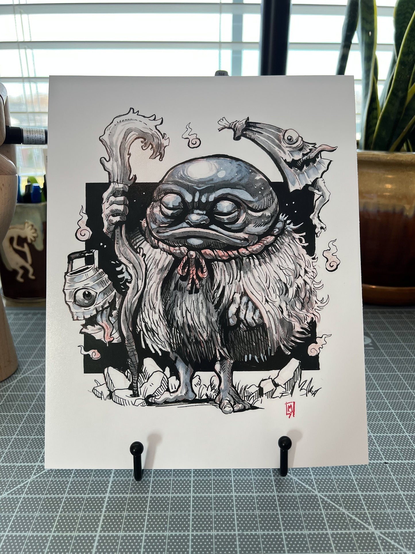 Yokai guy art print, 8x10, 5x7