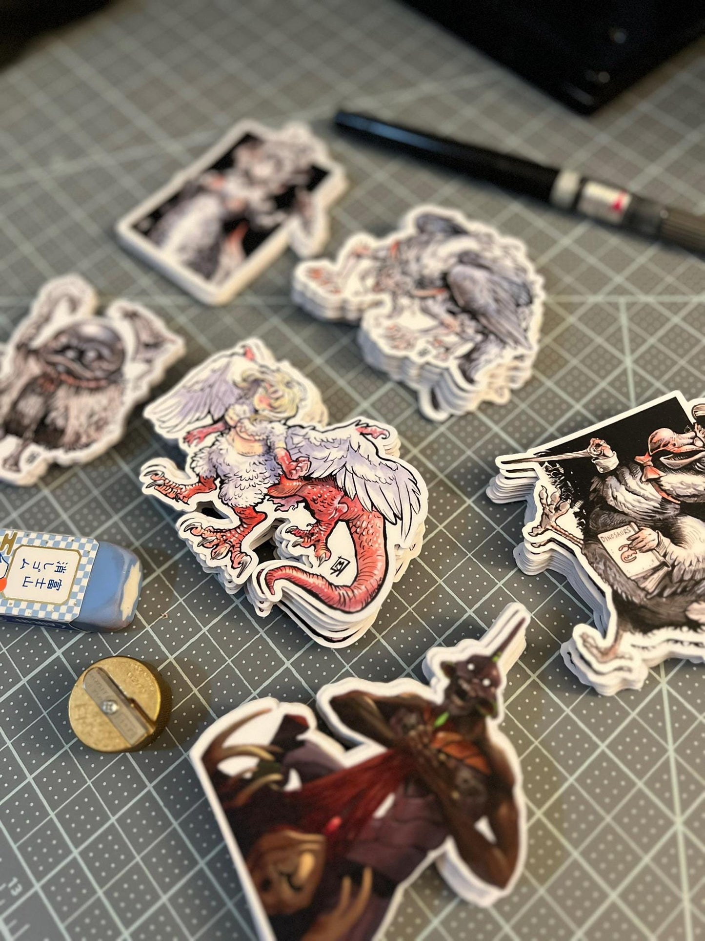 Dragon woman chimera sticker