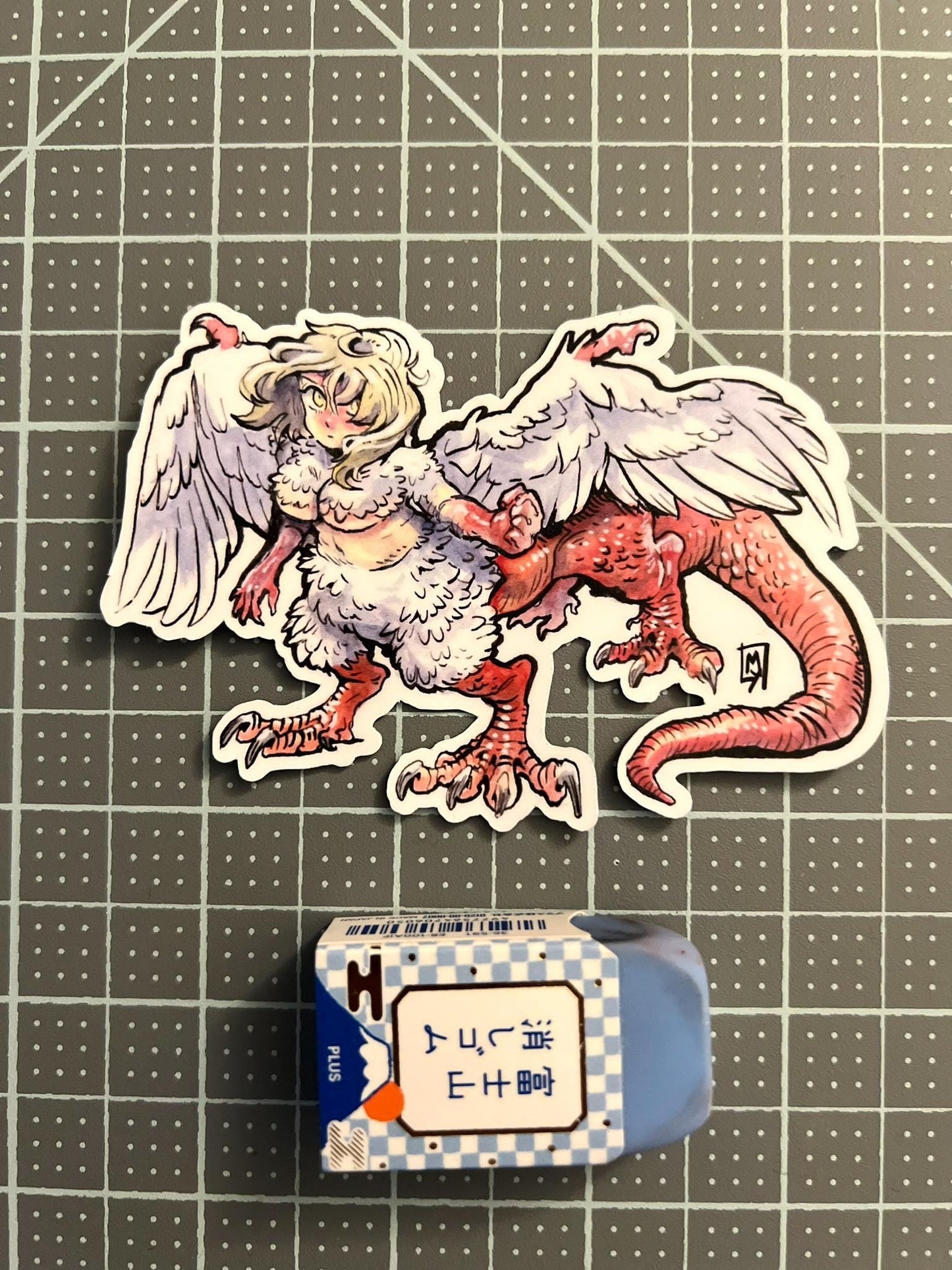 Dragon woman chimera sticker