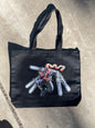 Chainsaw devil tote bag