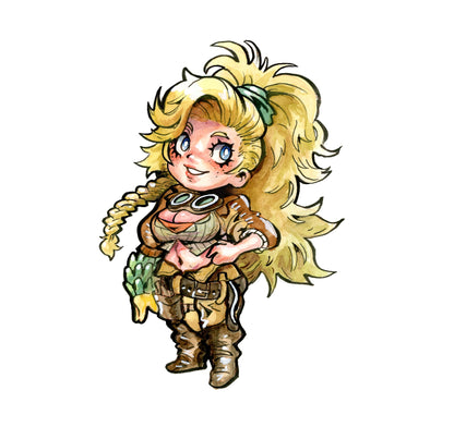 Monster hunter blacksmith Gemma vinyl sticker