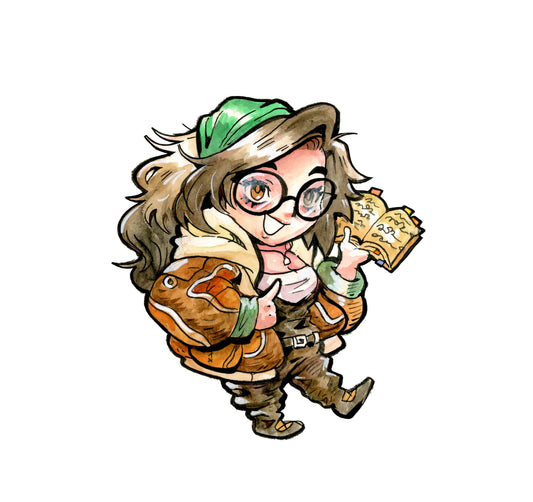 Monster hunter handler Alma vinyl sticker