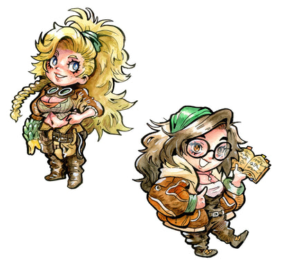 Monster hunter handler Alma vinyl sticker