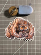 Owl bear vinyl sticker