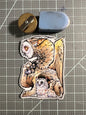 Owl griffin and cub vinyl sticker