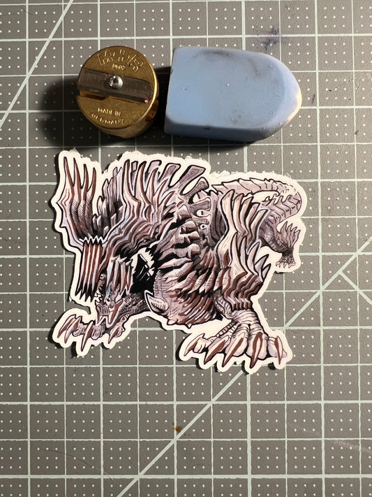 Ice dragon Jin dahaad vinyl sticker