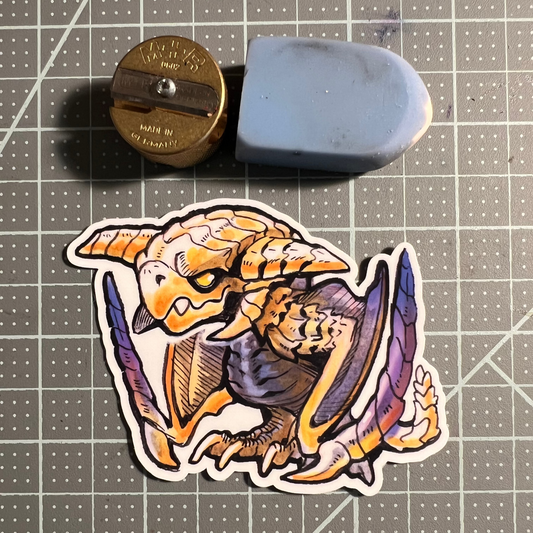 Thunder wyvern Rey dau vinyl sticker