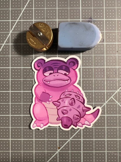 Slow family vinyl stickers