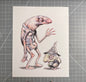 Grinning Chums Glep and Alan art print, 8x10, 5x7
