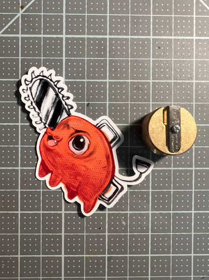 Chainsaw devil stickers