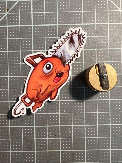 Chainsaw devil stickers