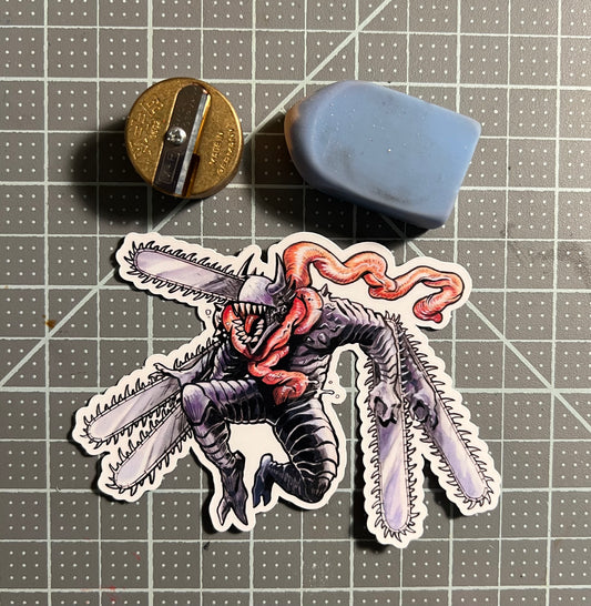 Chainsaw devil / Black Chainsaw Man vinyl sticker