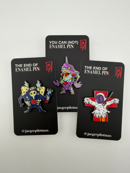 Lili crucified enamel pin