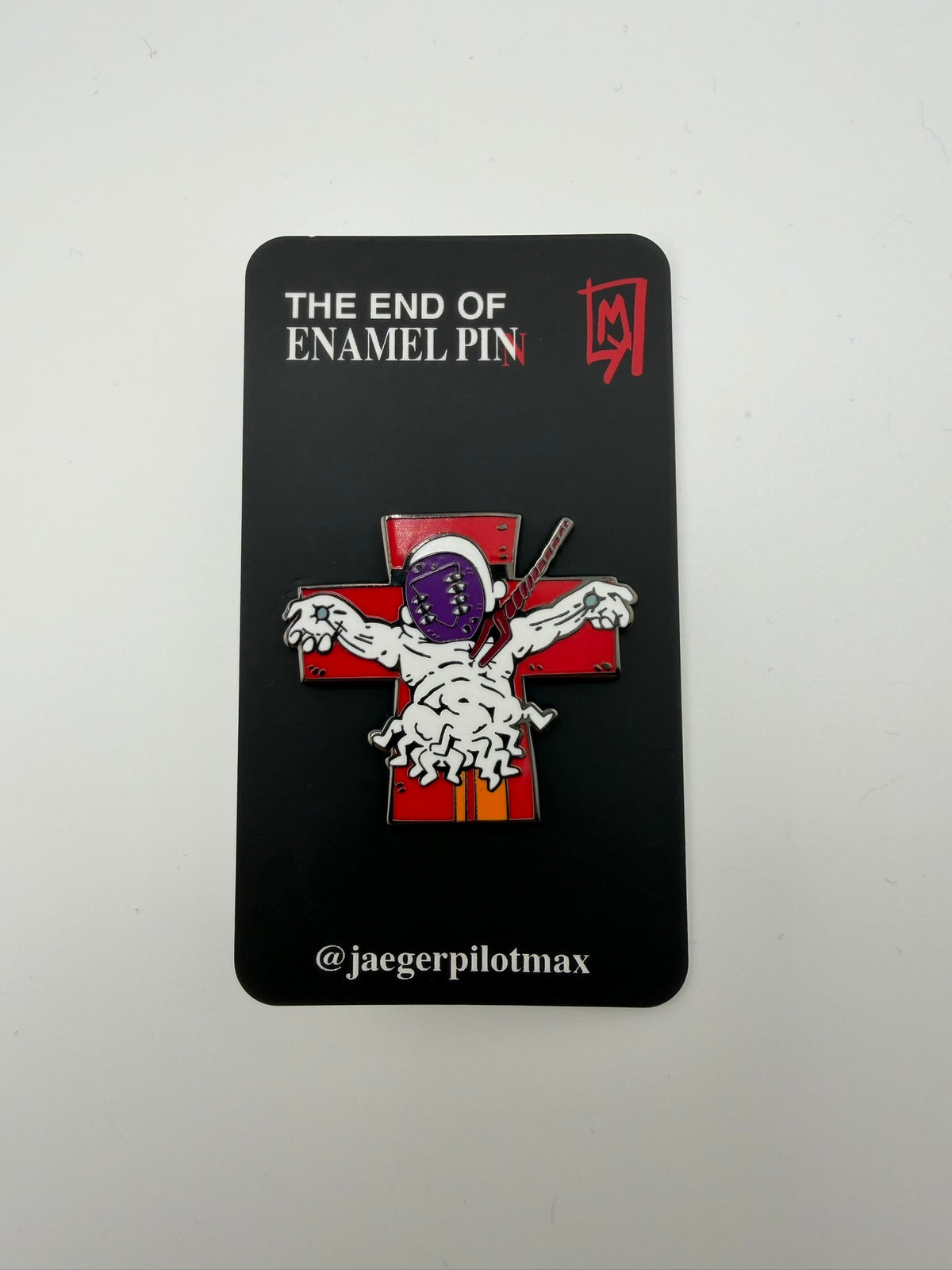 Lili crucified enamel pin