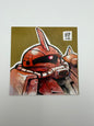 Zeke mecha red comet mini print, 4x4
