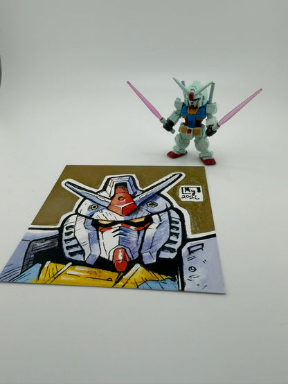 Earth mecha hero mini print, 4x4