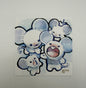 Mouse family mini print, 4x4