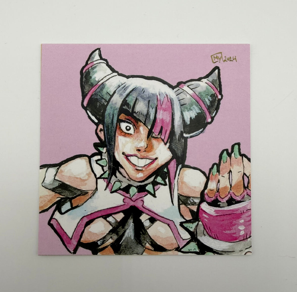 Juri martial artist mini print, 4x4