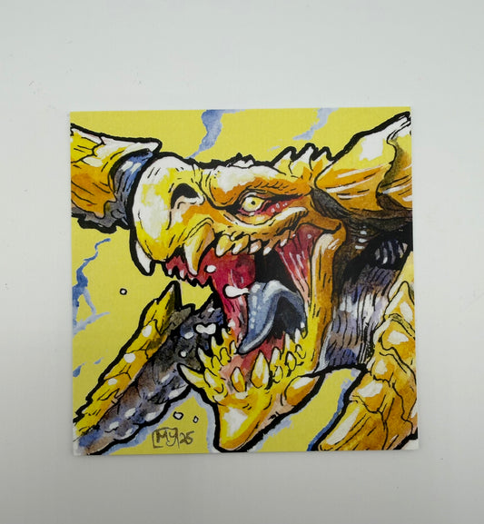 Thunder wyvern rey dau mini print, 4x4