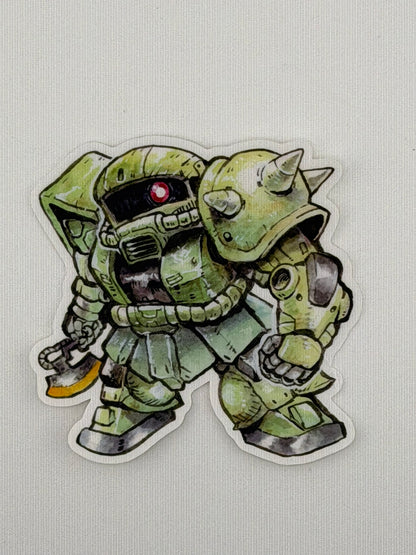 Zeke Mecha vinyl sticker