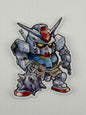 Earth Mecha hero vinyl sticker