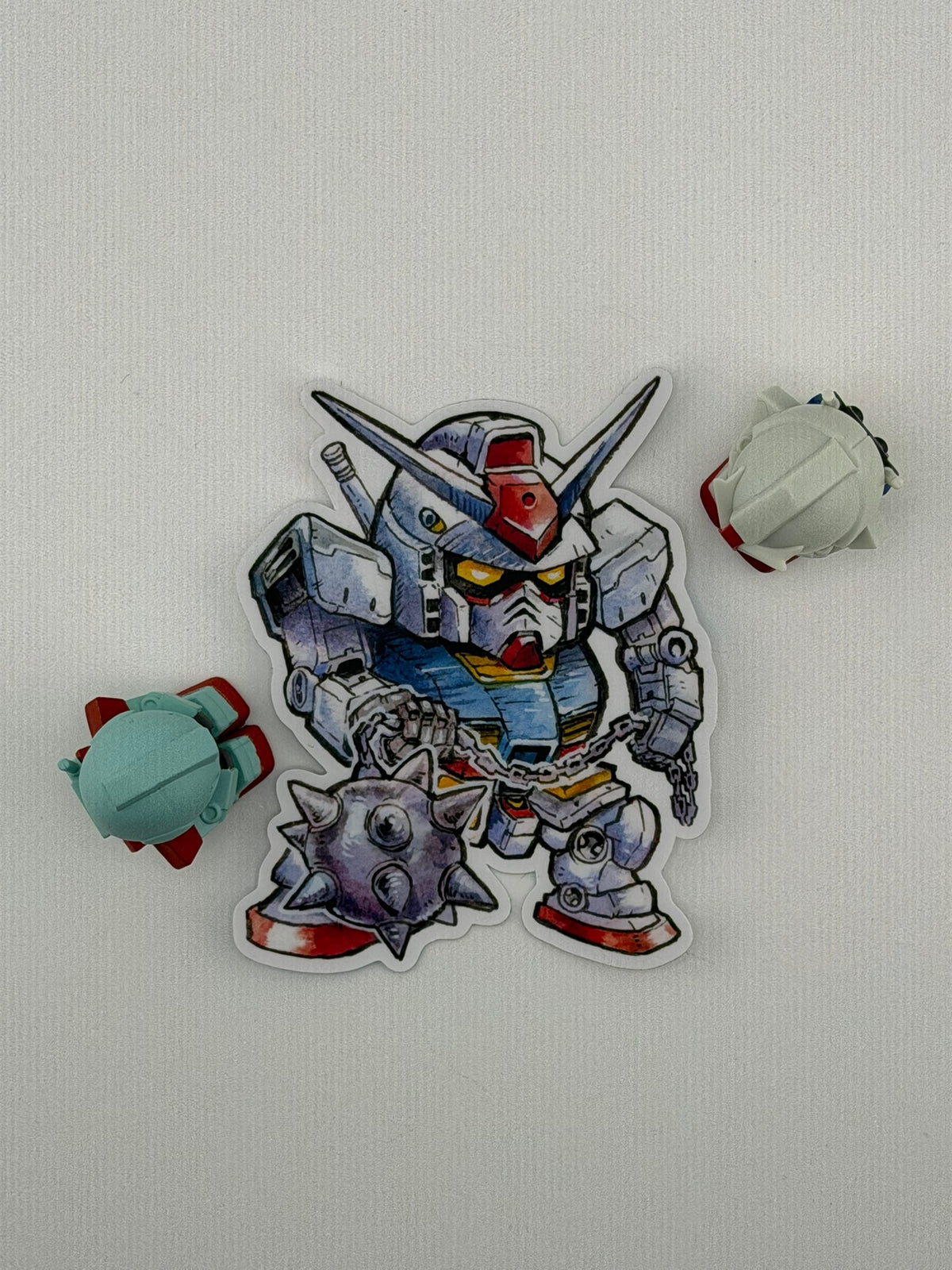 Earth Mecha hero vinyl sticker