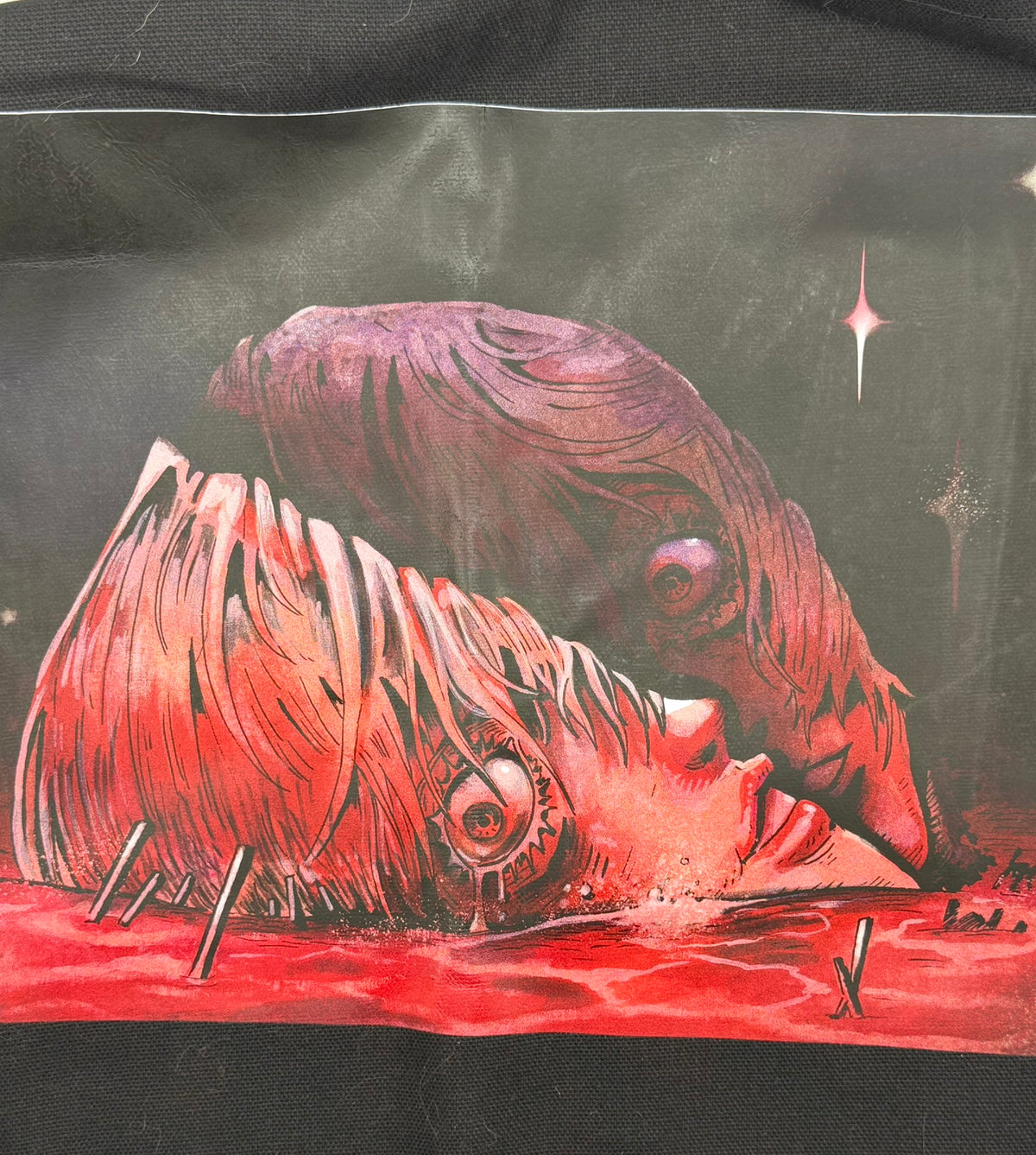 Rei in red tote bag