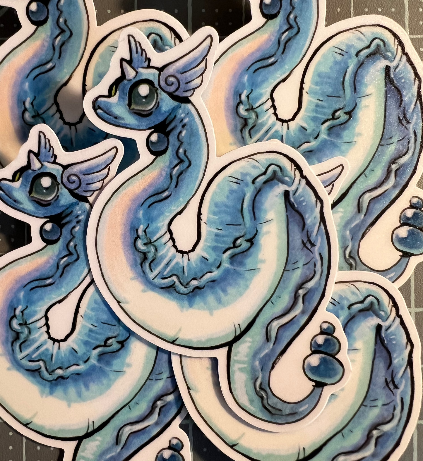 Dragon serpent art sticker
