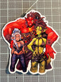 Fantasy adventurer trio! art sticker (large)