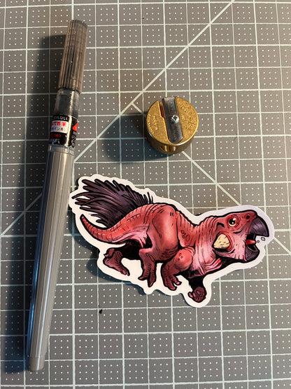 Dinosaur sticker, Psittacosaurus