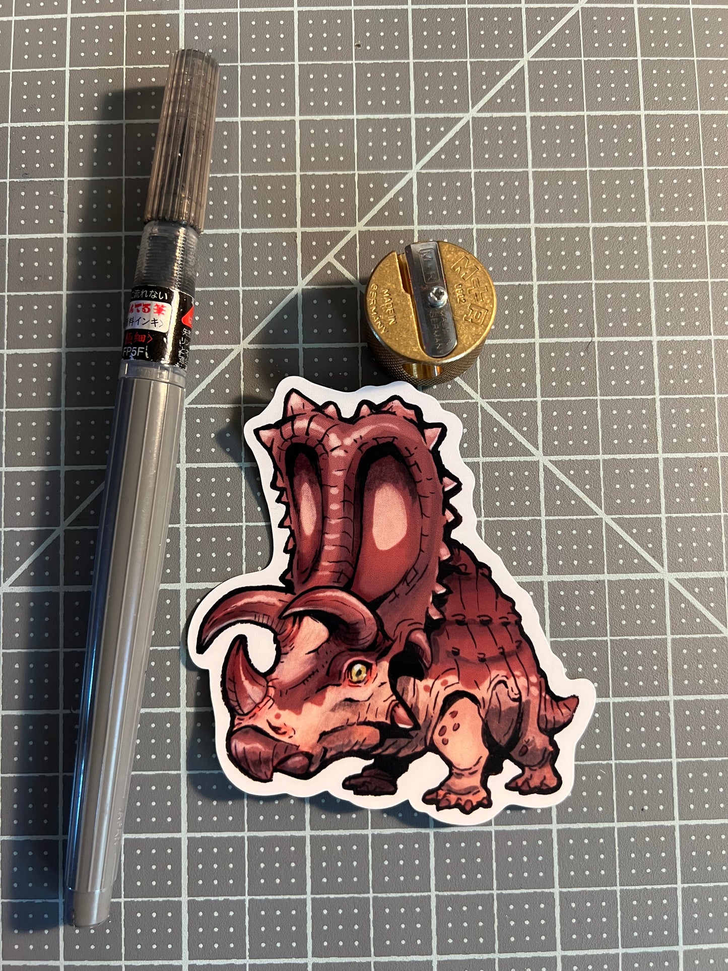 Dinosaur sticker, Pentaceratops