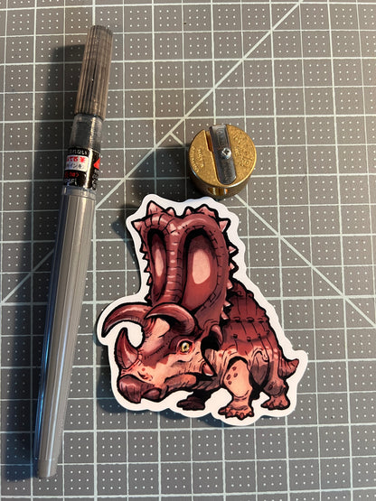 Dinosaur sticker, Pentaceratops