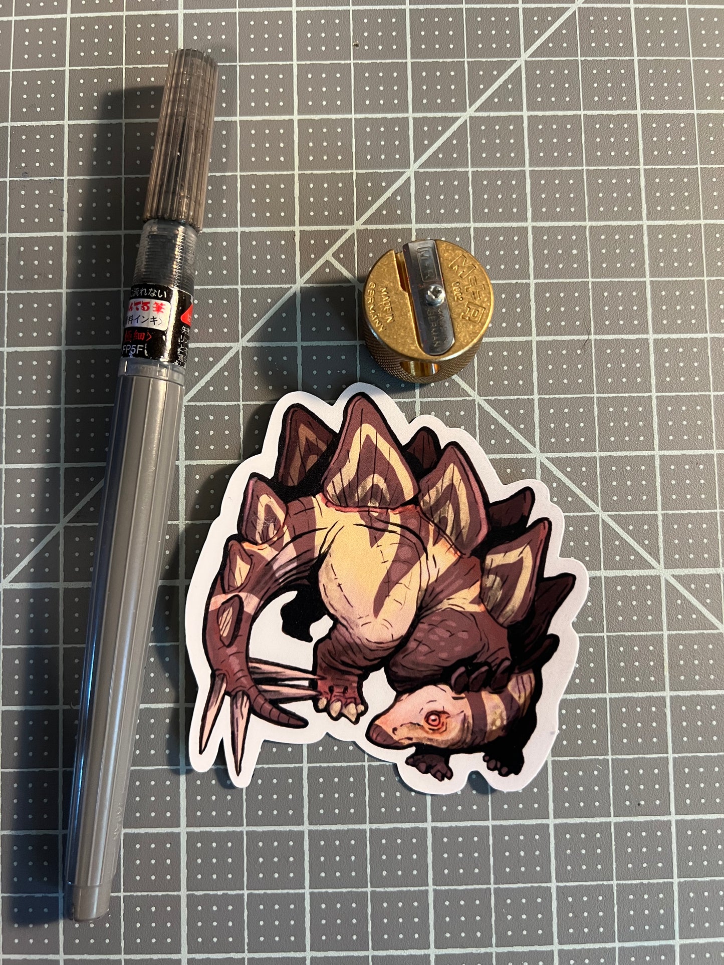 Dinosaur sticker, Stegosaurus