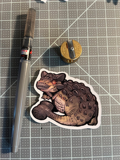 Dinosaur sticker, Ankylosaurus