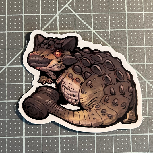 Dinosaur sticker, Ankylosaurus