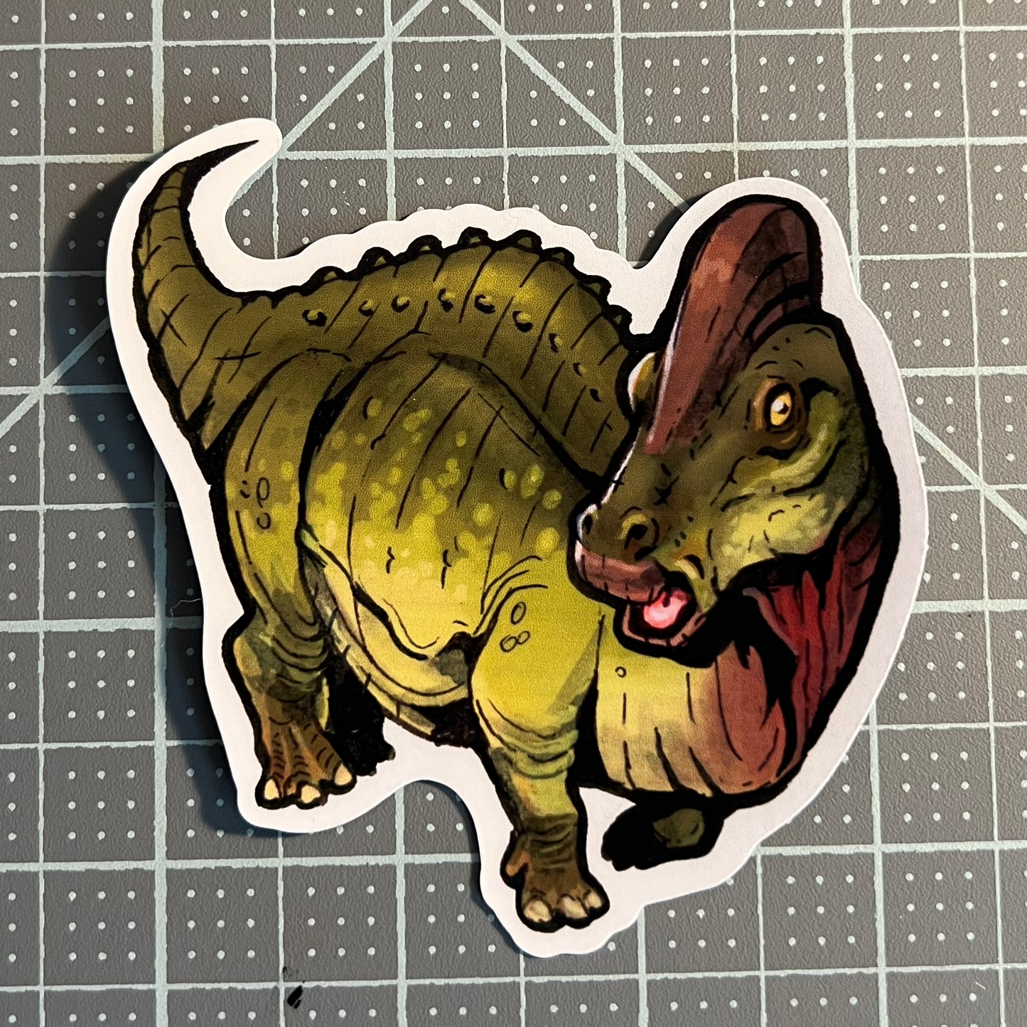 Dinosaur sticker, Hypacrosaurus