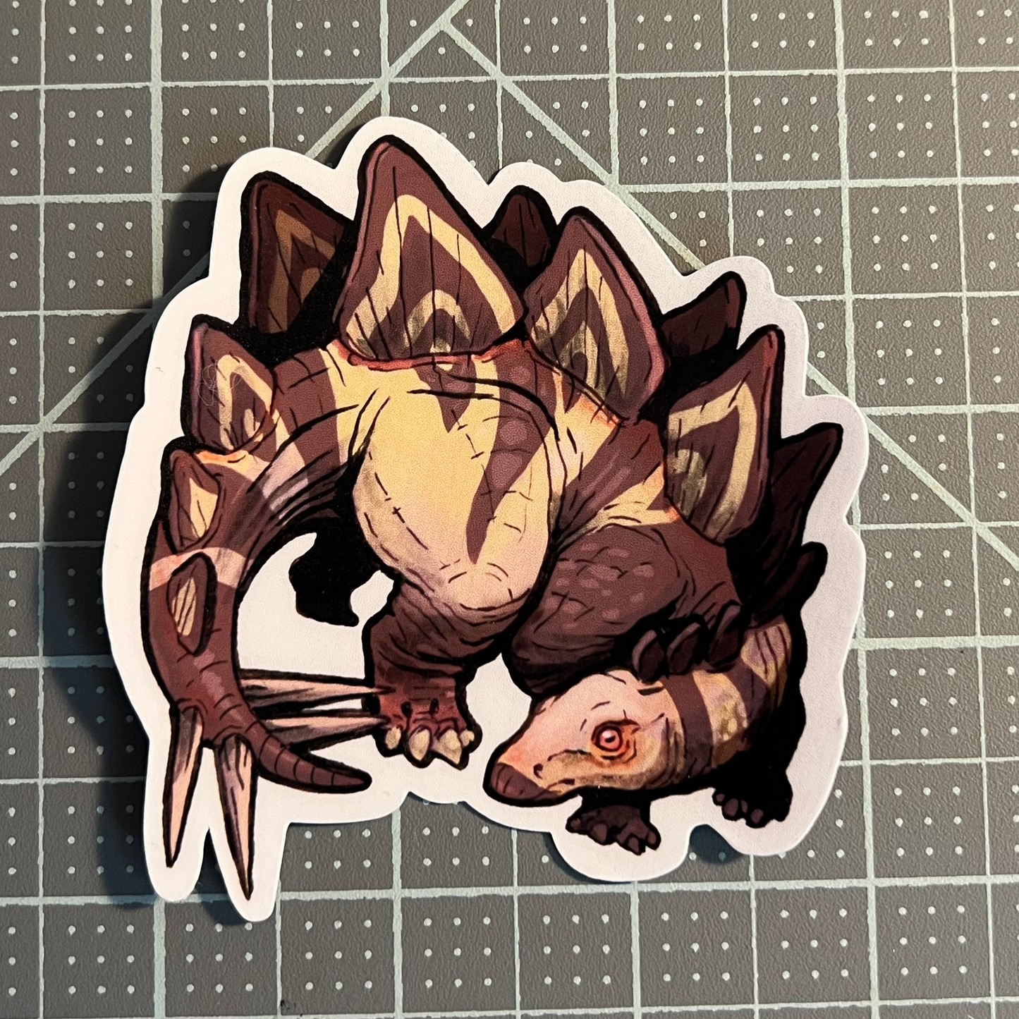 Dinosaur sticker, Stegosaurus