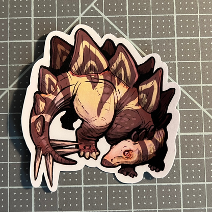 Dinosaur sticker, Stegosaurus