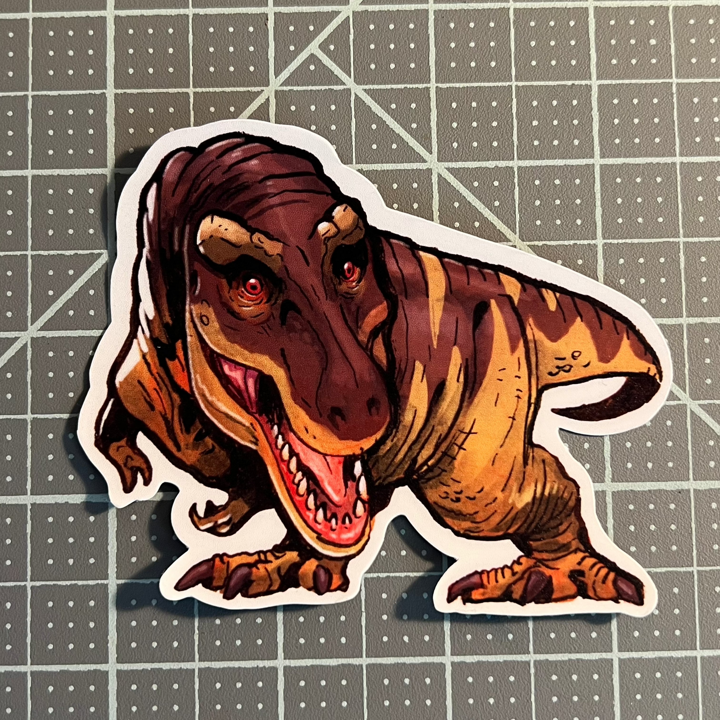 Dinosaur sticker, Tyrannosaurus rex