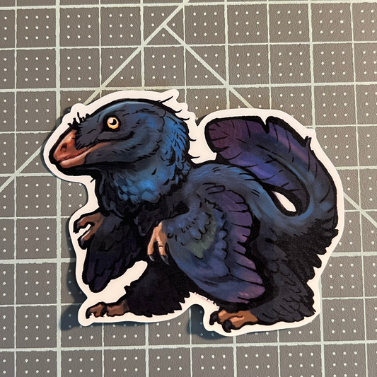 Dinosaur sticker, Balaur, Microraptor