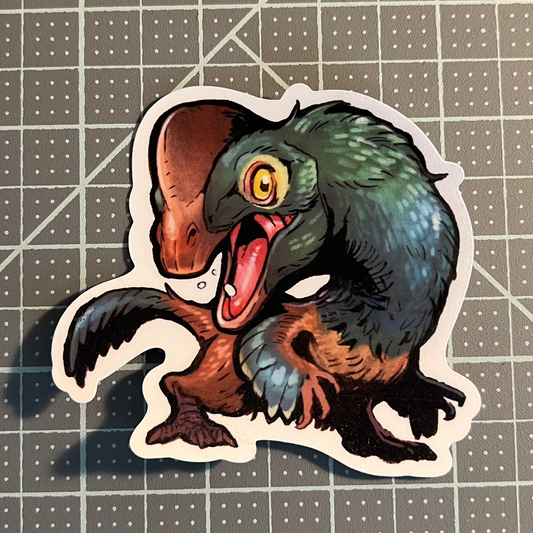 Dinosaur sticker, Anzu