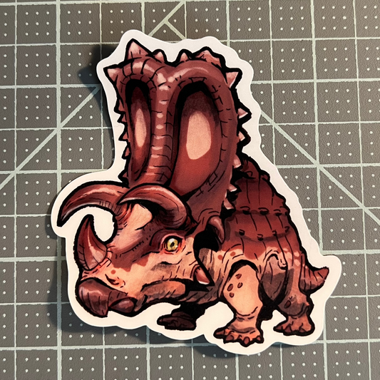 Dinosaur sticker, Pentaceratops