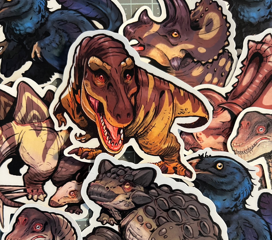 Dinosaur sticker, Tyrannosaurus rex