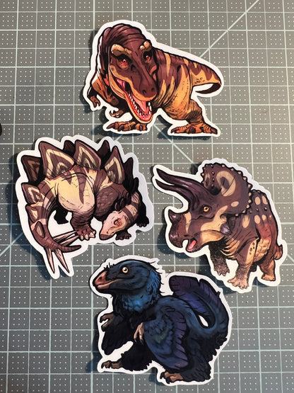 Dinosaur sticker, Balaur, Microraptor