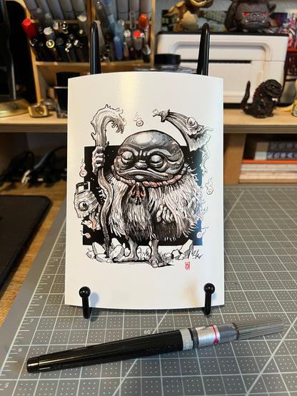 Yokai guy art print, 8x10, 5x7
