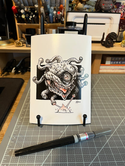 Ocular dungeon boss art print, 8x10, 5x7