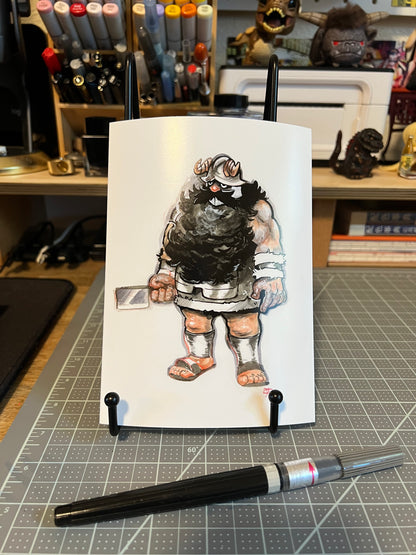 Dwarf cook art print, 5x7